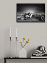 horses, dogs and shepherd Poster och Canvastavla