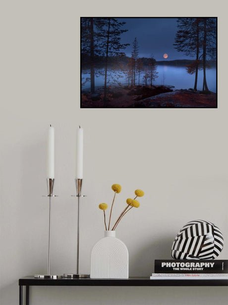 Red Moon Poster och Canvastavla