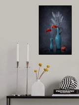 Anthurium and Mini Squash Poster och Canvastavla