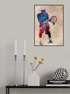Tennis player sport art Poster och Canvastavla