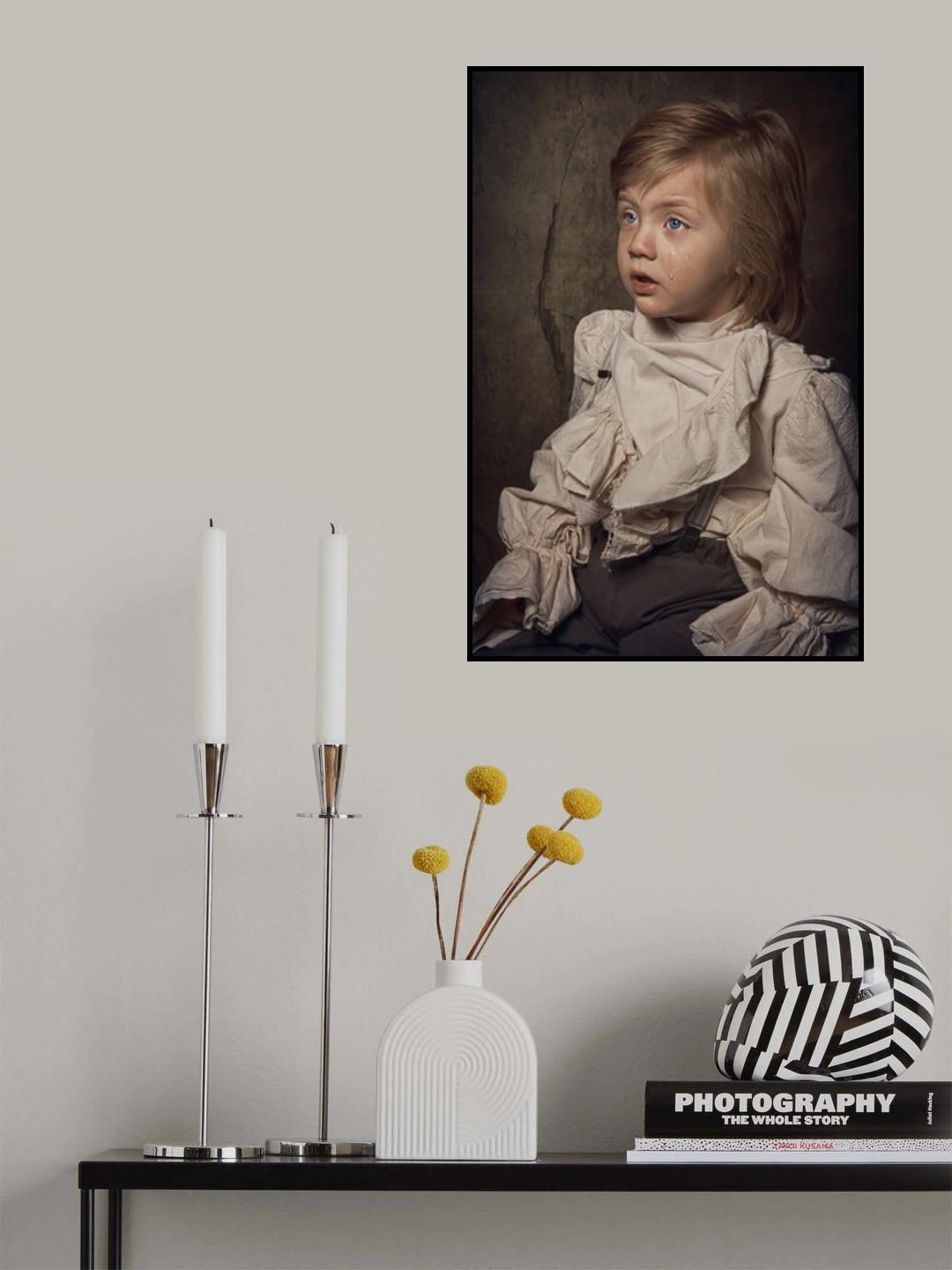 sad little boy Poster och Canvastavla