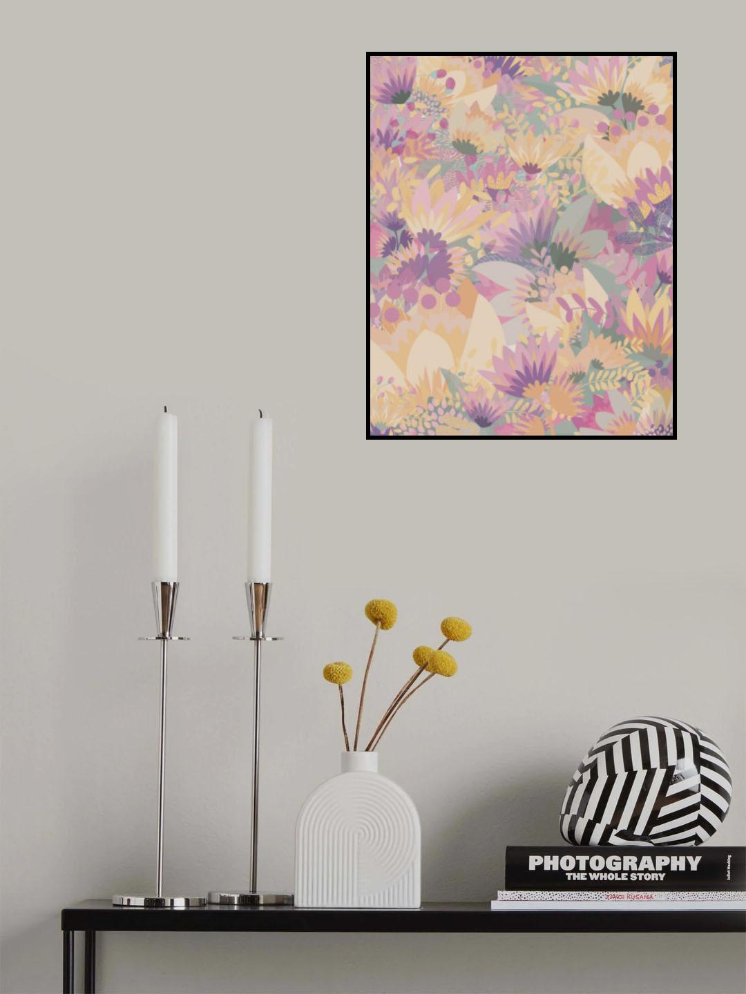 Scandi japandi flowers 1 Poster och Canvastavla