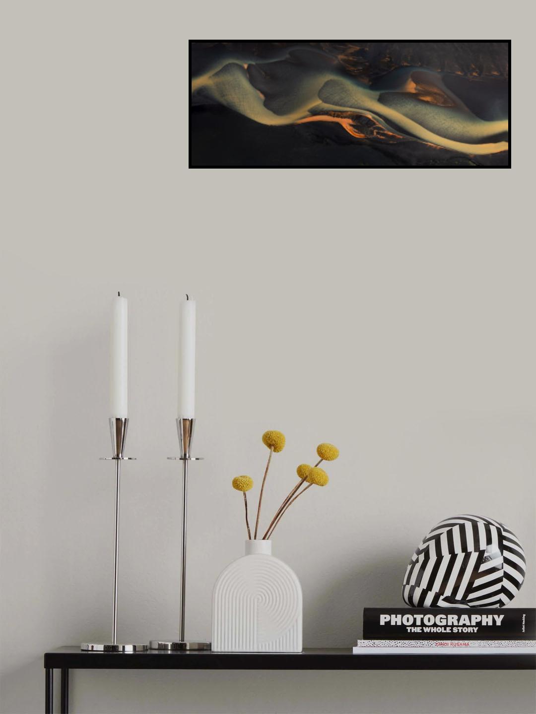 Flowing Color Poster och Canvastavla