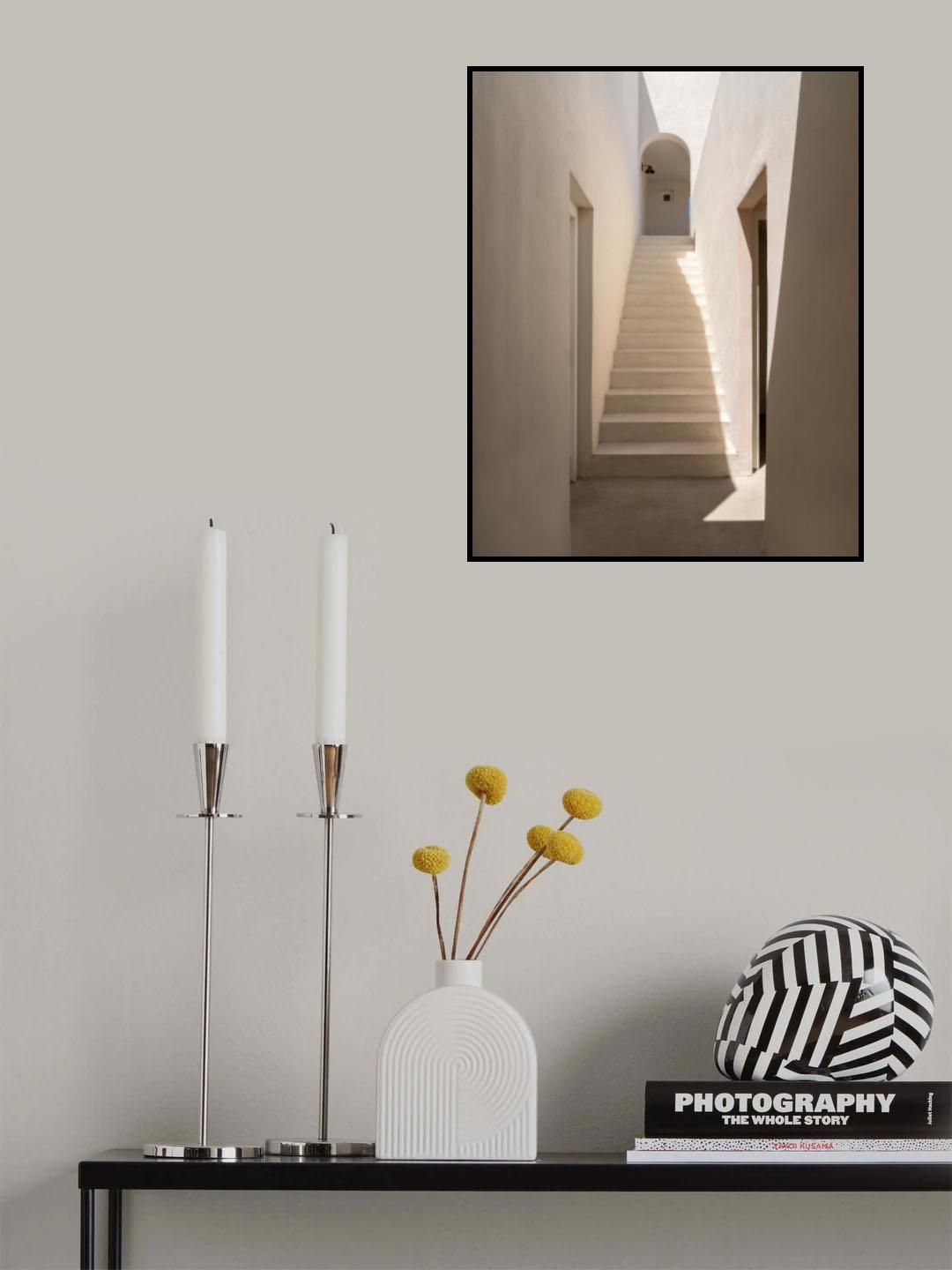 Whitewashed Steps Poster och Canvastavla