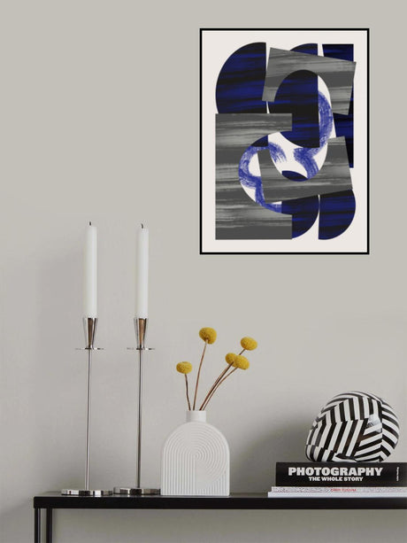 Abstract Stripe Minimal Collage 27 Poster och Canvastavla