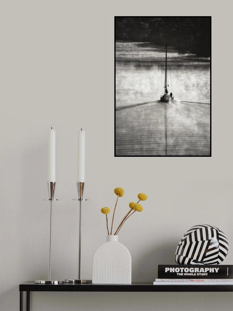 Sailing on the smoky river... Poster och Canvastavla