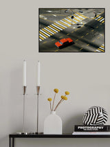 Red Car Number 3 Poster och Canvastavla