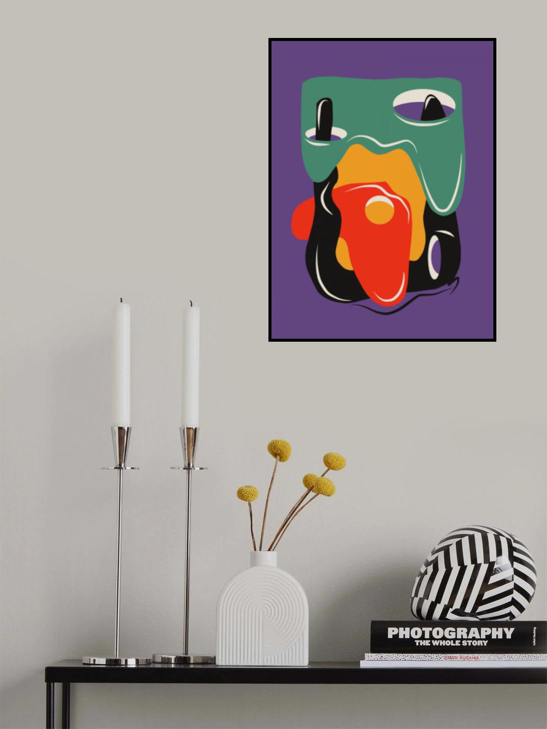 Surreal Liquid Abstract Poster och Canvastavla