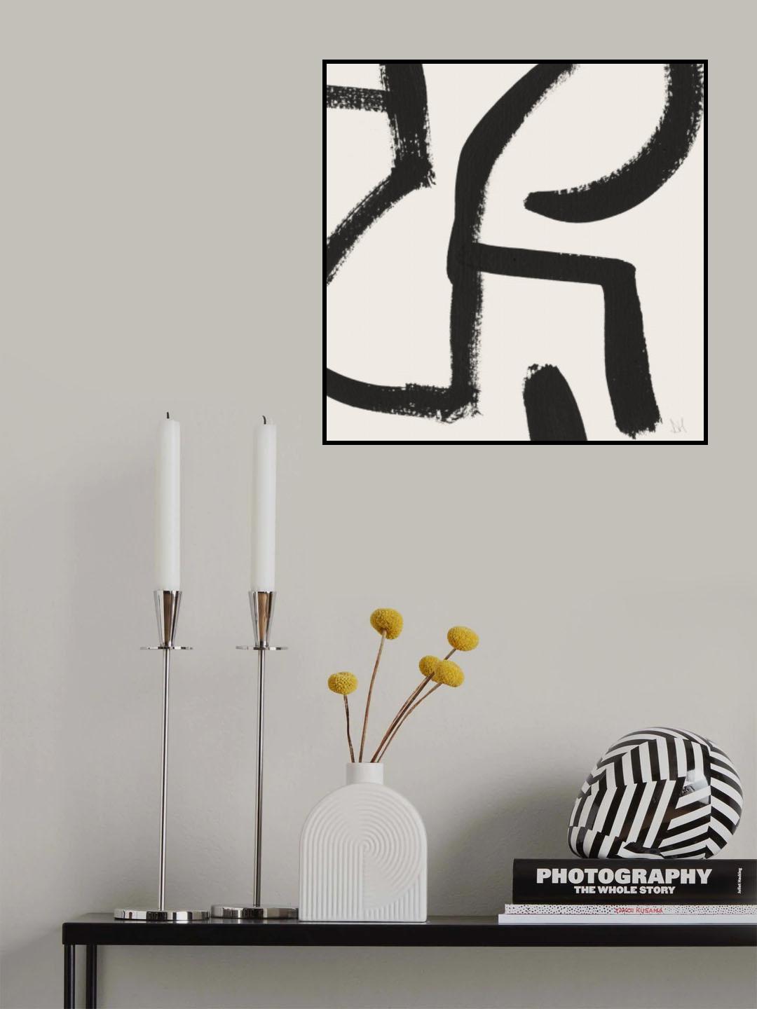 Curvy Lines No2 Poster och Canvastavla