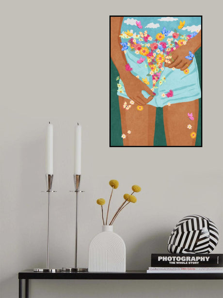 Flower Mood Poster och Canvastavla