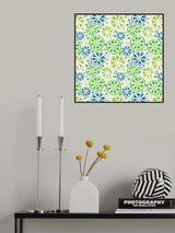 Navy Olive Green Slices Poster och Canvastavla