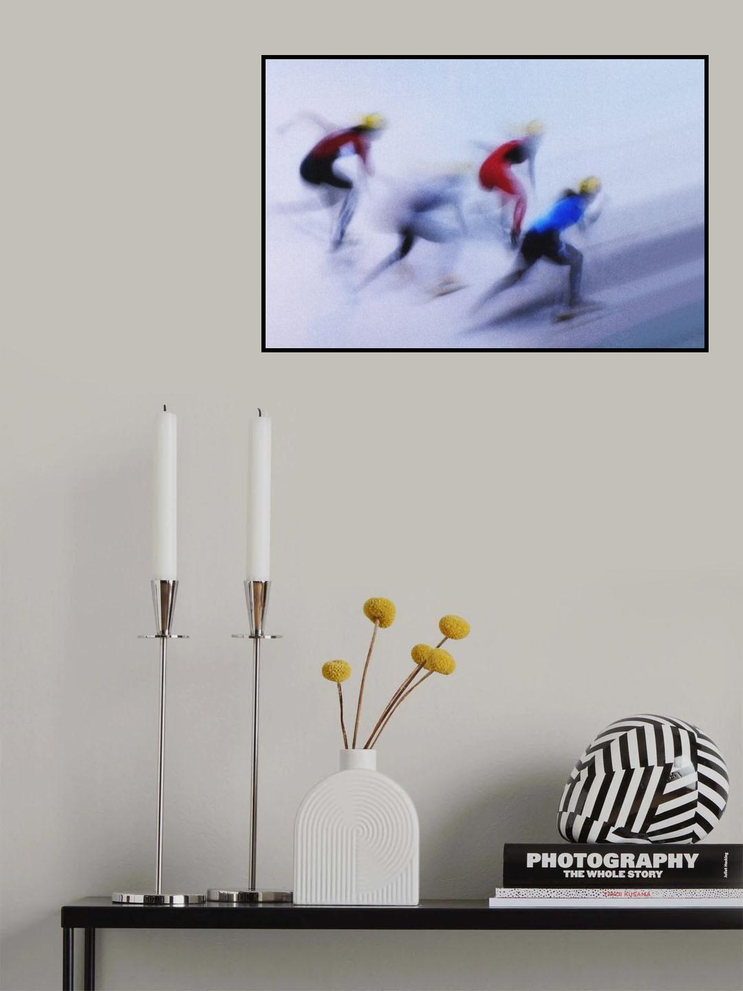 Speed Skating 1 Poster och Canvastavla