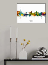 Golden Colorado Skyline Poster och Canvastavla