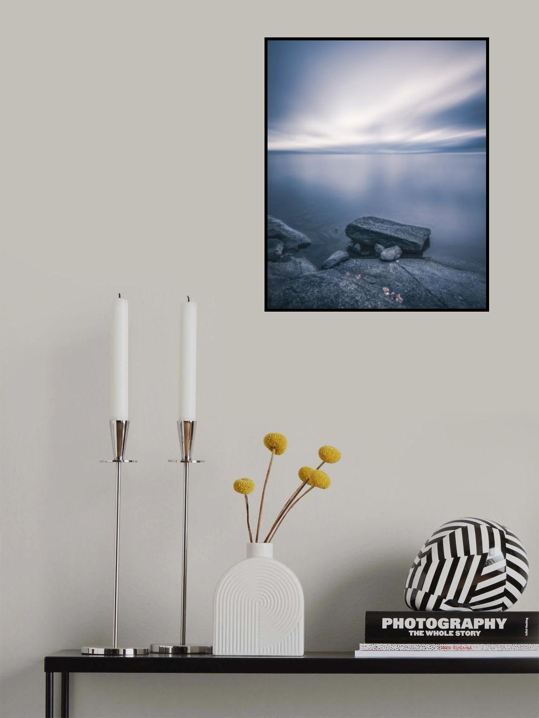 Grey lake Poster och Canvastavla