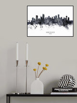 Vancouver Canada Skyline Poster och Canvastavla