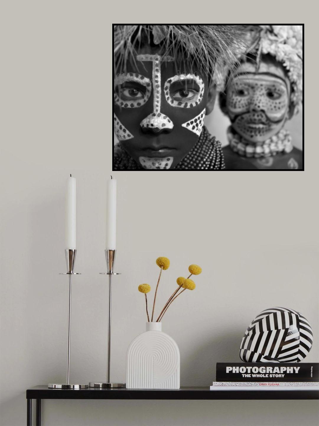 Tribal Portrait Poster och Canvastavla