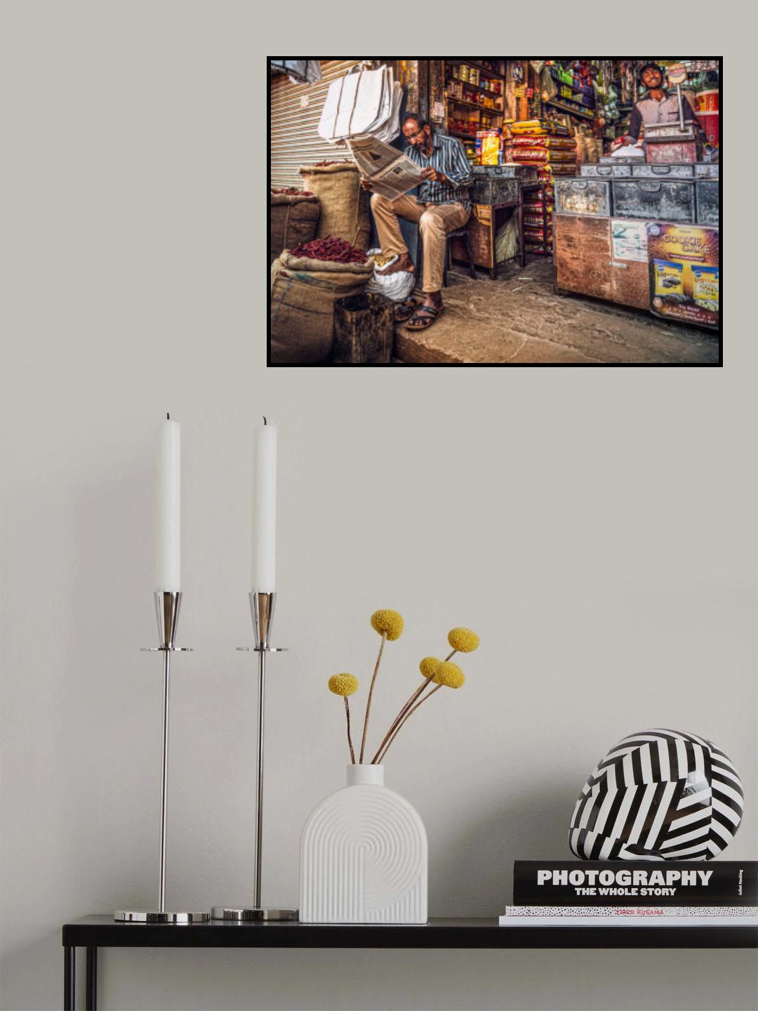 Indian bazar Poster och Canvastavla