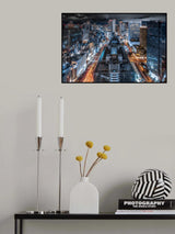 Osaka Night View Poster och Canvastavla