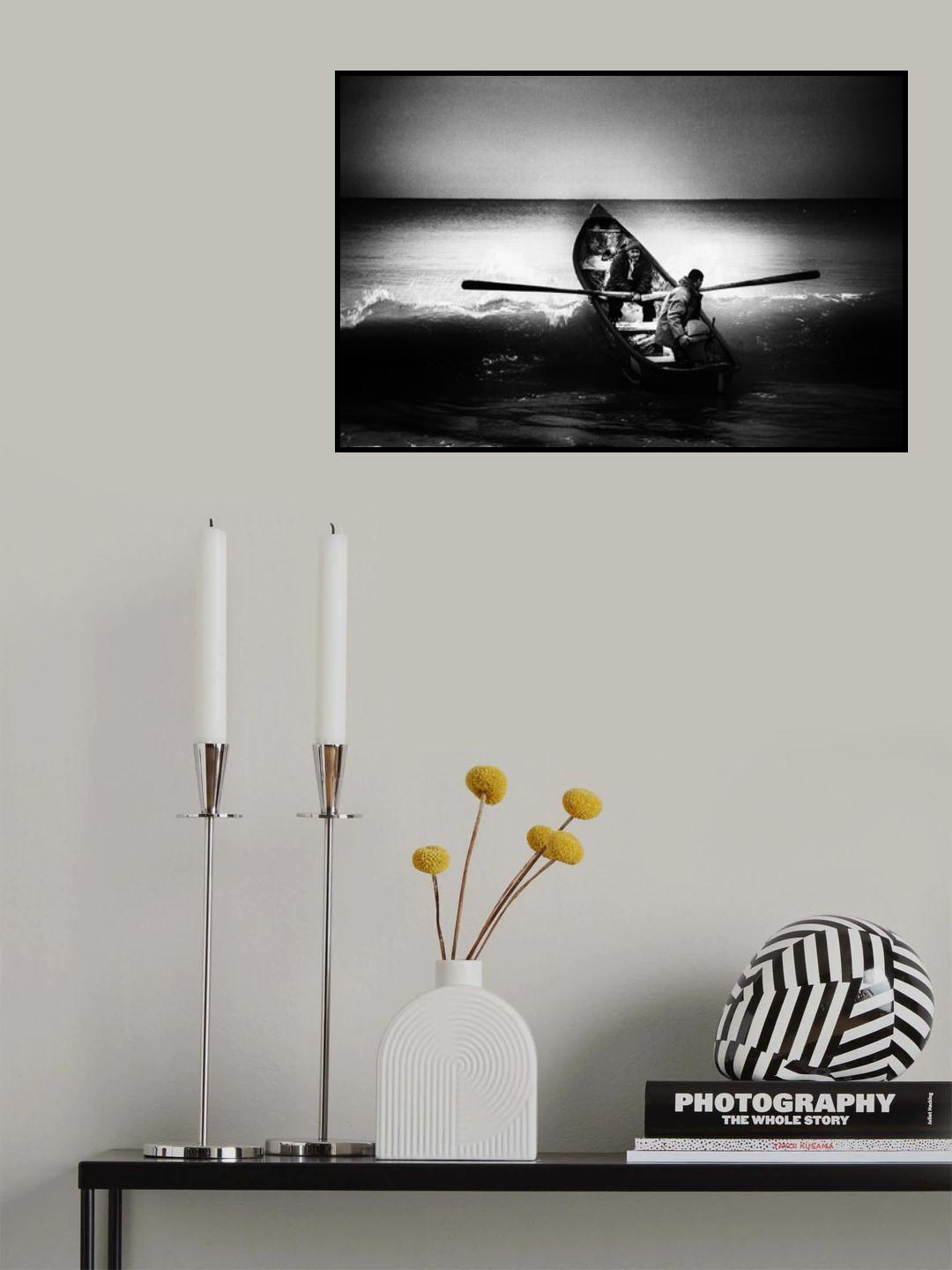 Sunrise fishing Poster och Canvastavla