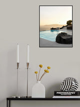 Birds Flying Over Swimming Pool Poster och Canvastavla