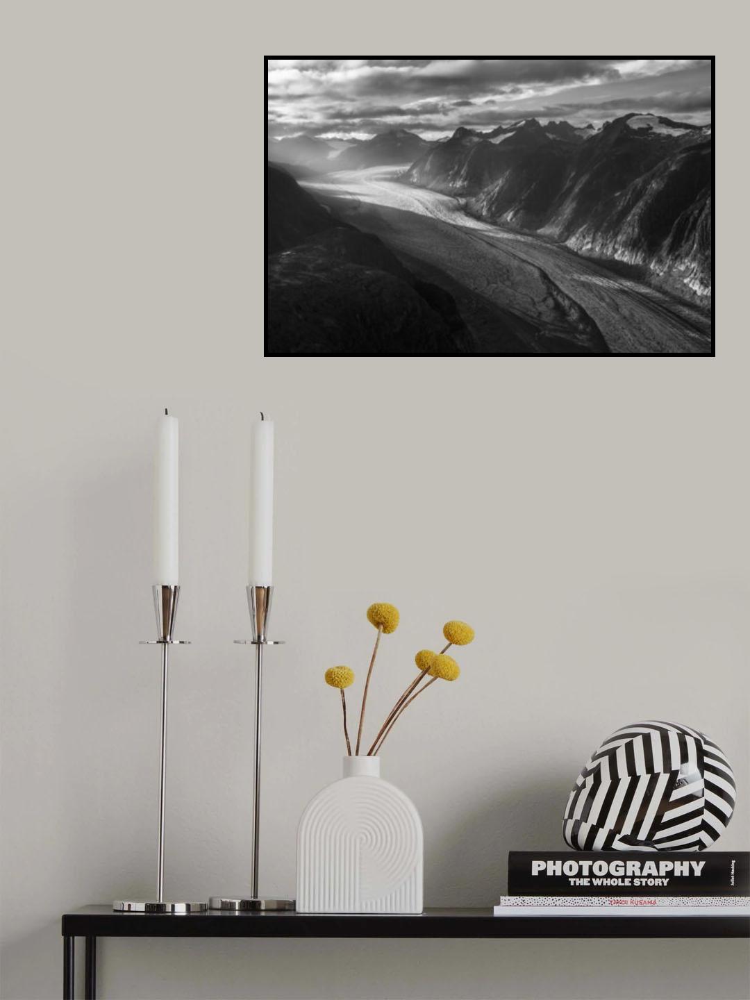 Gilkey Icefield Poster och Canvastavla