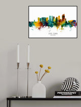 Cape Town South Africa Skyline Poster och Canvastavla