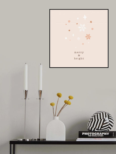 Merry & Bright Poster och Canvastavla