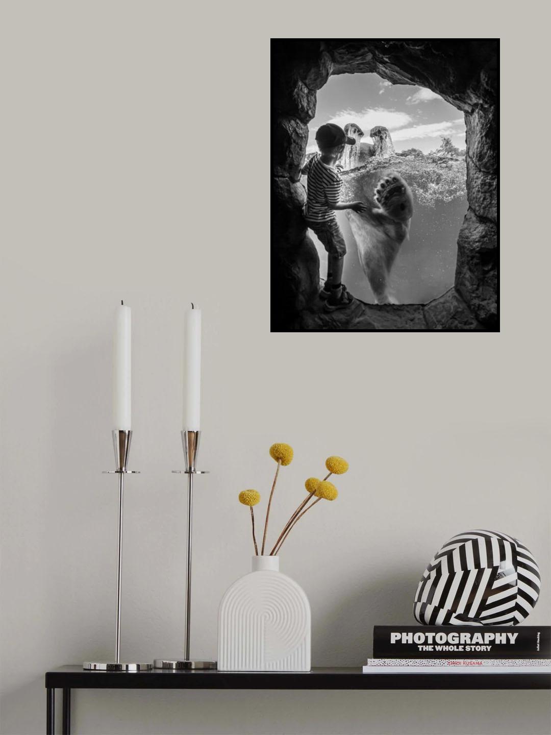 ... the polar bear and the boy # 2 Poster och Canvastavla