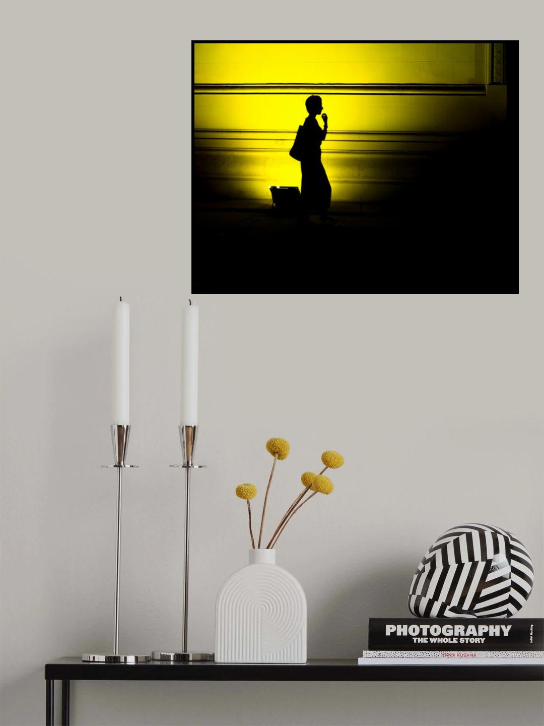 Black and Yellow Poster och Canvastavla