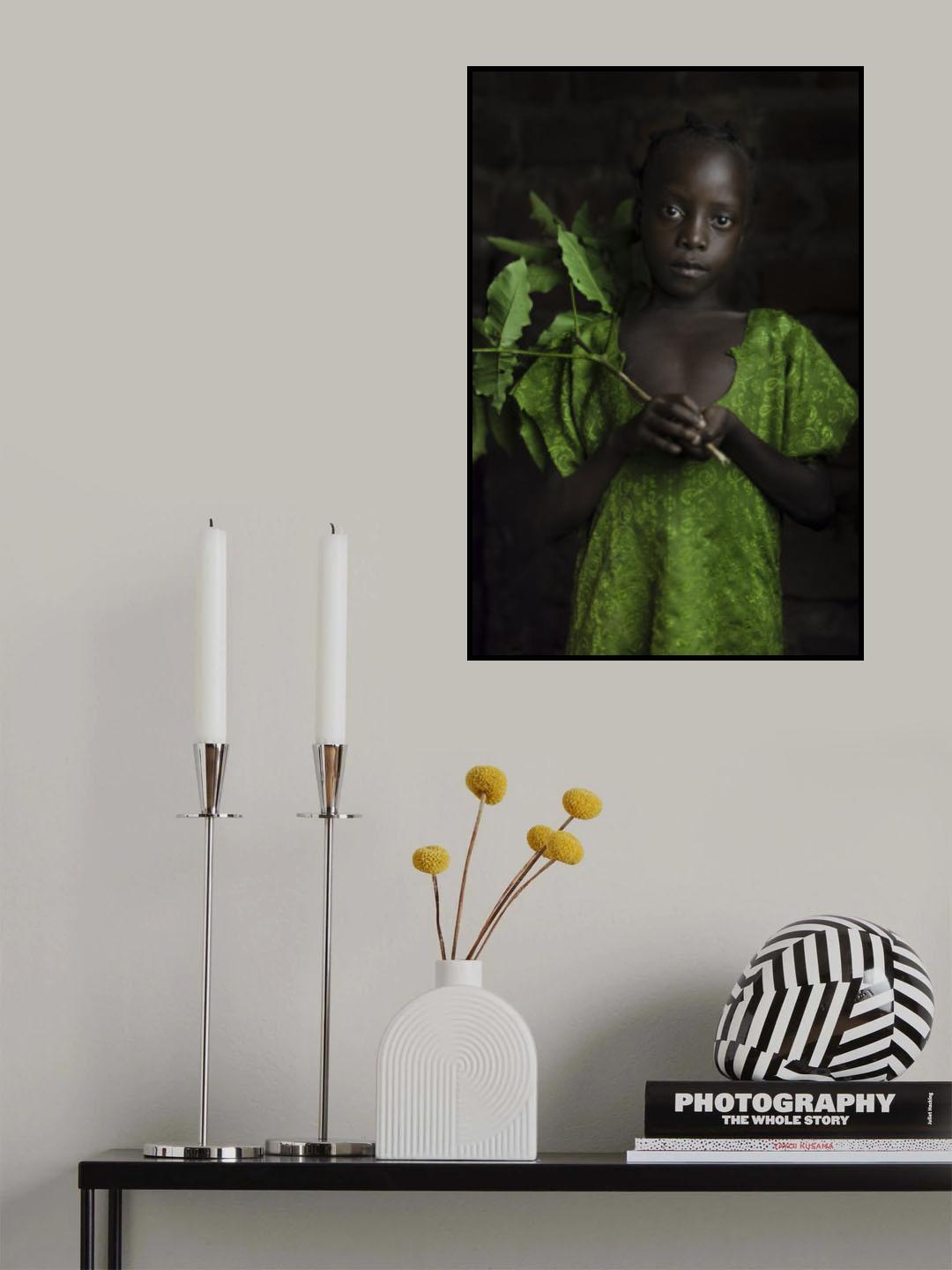 Girl Green Poster och Canvastavla