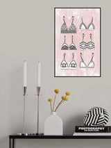 Pink Underwear Poster och Canvastavla