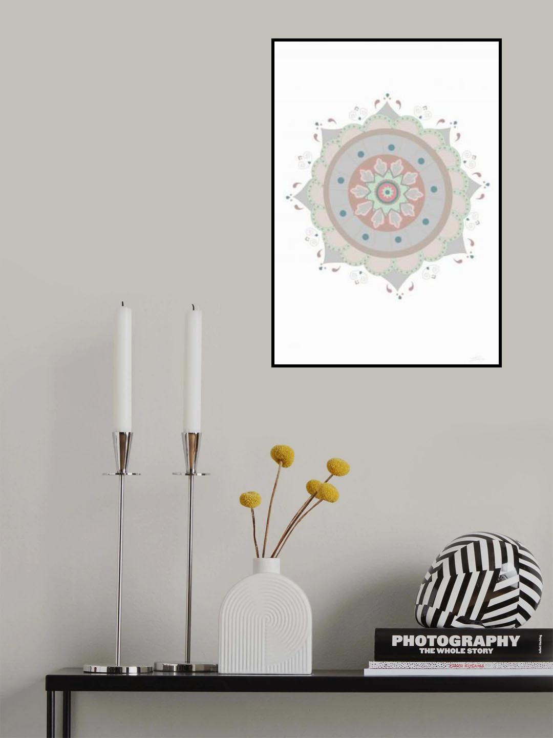 Mandala Fiesta Poster och Canvastavla