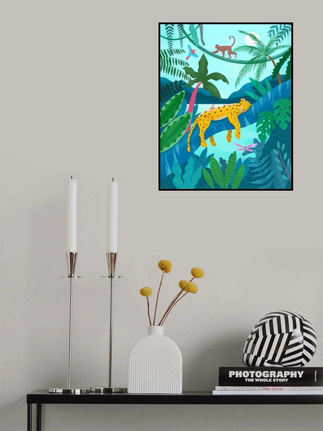 Jungle Leopard Poster och Canvastavla