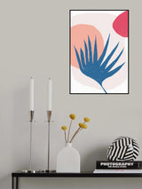 Palm Leaf and Sun Poster och Canvastavla