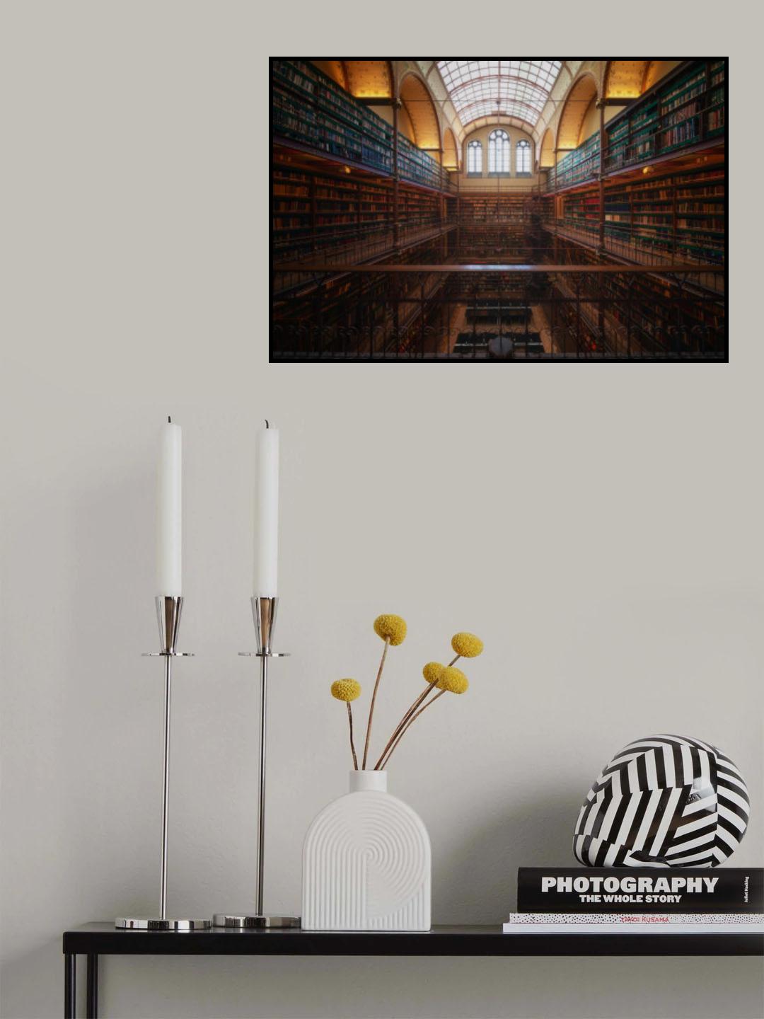Rijksmuseum library I Poster och Canvastavla
