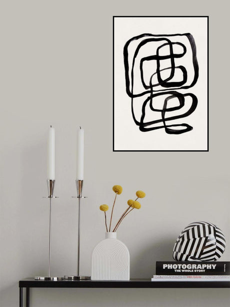 Abstract Lines I Poster och Canvastavla