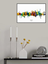 Cádiz Spain Skyline Poster och Canvastavla