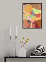 Pastel Shapes &amp; Watermelon Poster och Canvastavla