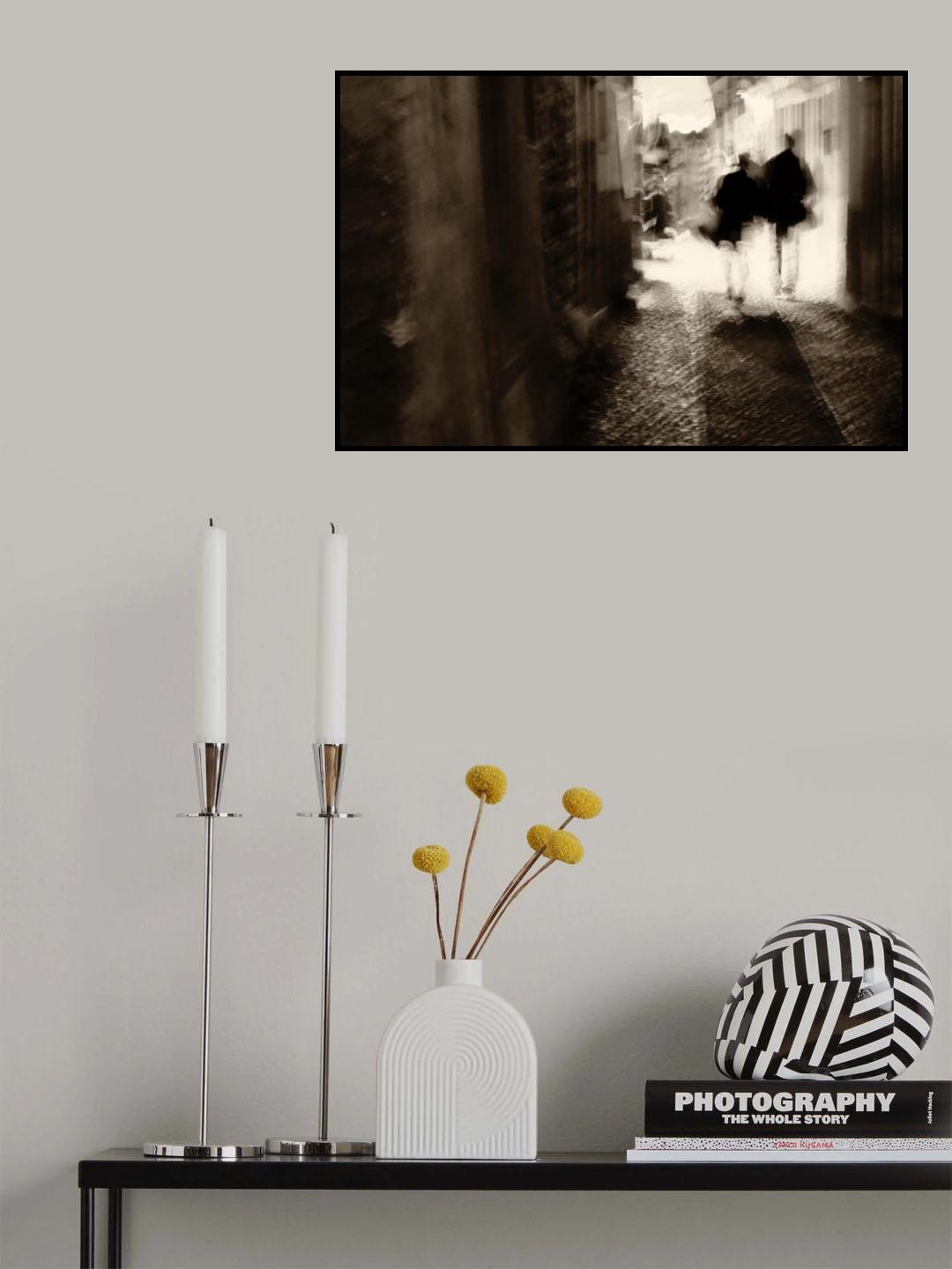 the couple in the light of the night Poster och Canvastavla