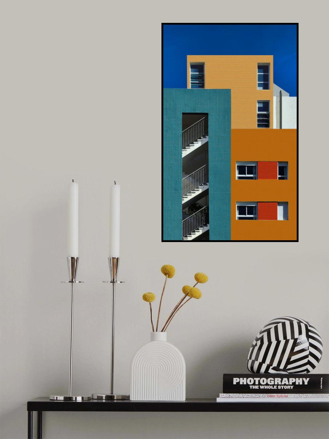 colorful urban textures Poster och Canvastavla