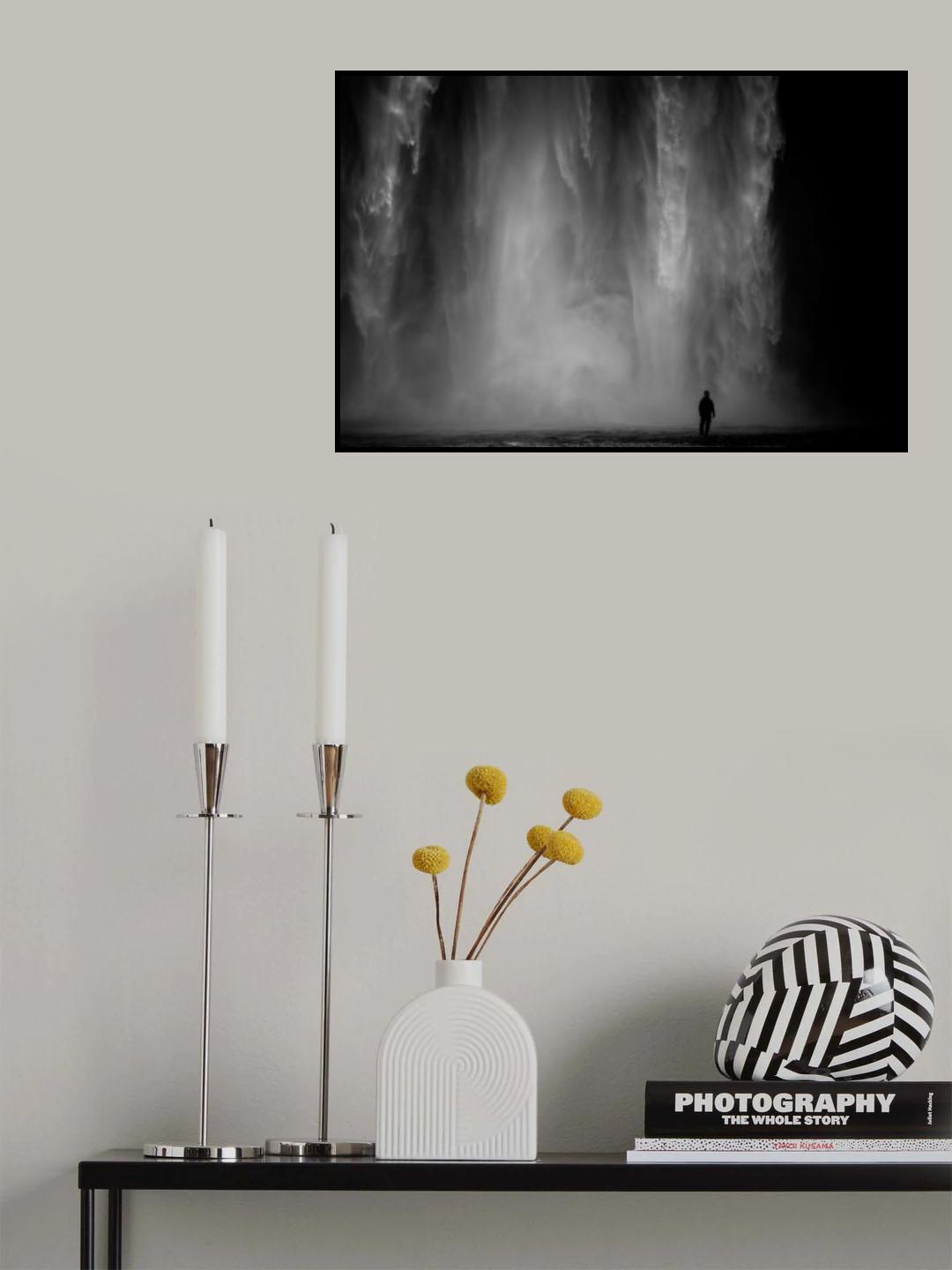 Skógafoss Waterfall Poster och Canvastavla