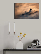 Castle in fire Poster och Canvastavla