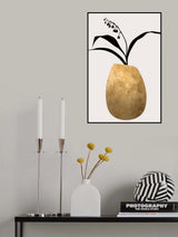 Water Lilies   Gold Poster och Canvastavla