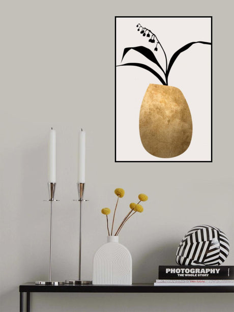 Water Lilies   Gold Poster och Canvastavla