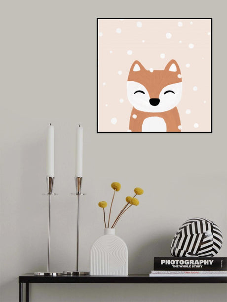 Snow & Fox Poster och Canvastavla