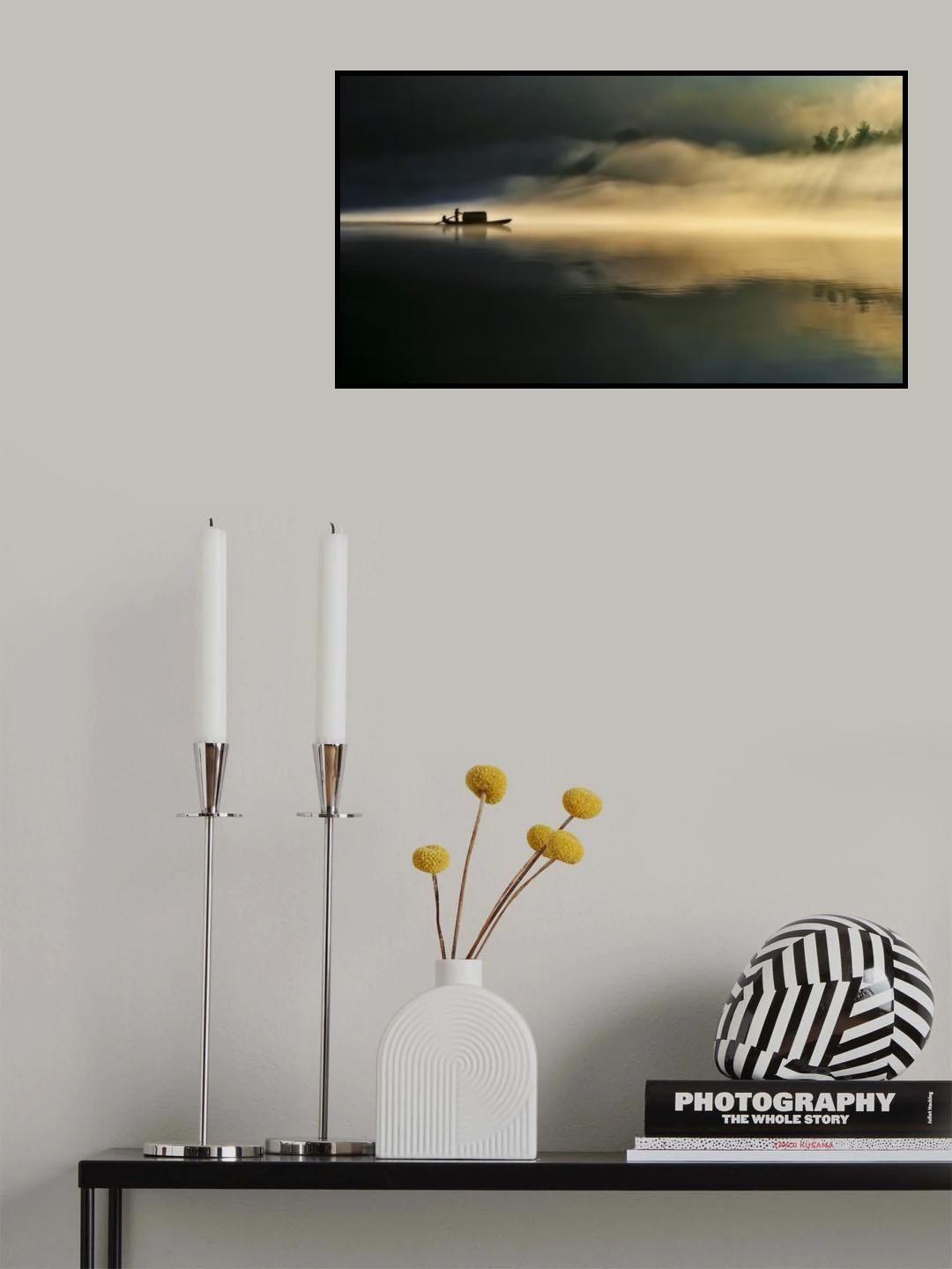 Fog Sprinkle the East River Poster och Canvastavla