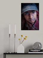 Portrait of Shipyard Worker Poster och Canvastavla