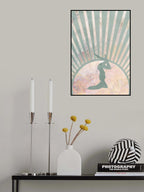 Yoga Boho Sun Rise Green 4 Poster och Canvastavla