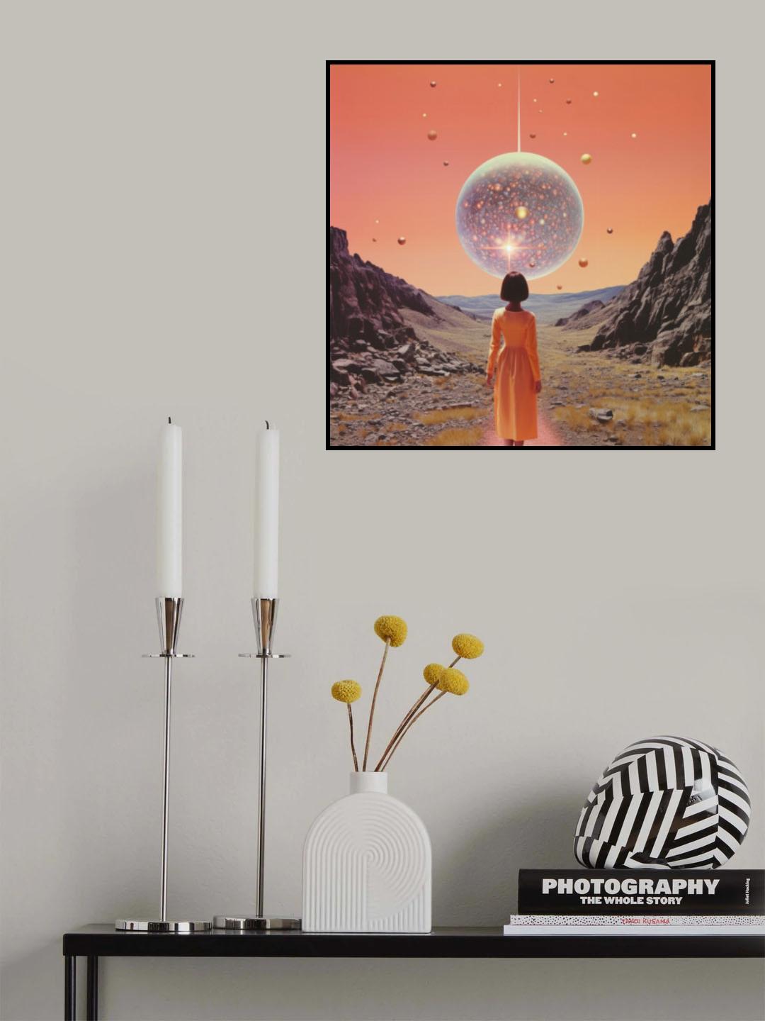 A Space Disco Collage Art Poster och Canvastavla