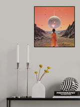 A Space Disco Collage Art Poster och Canvastavla